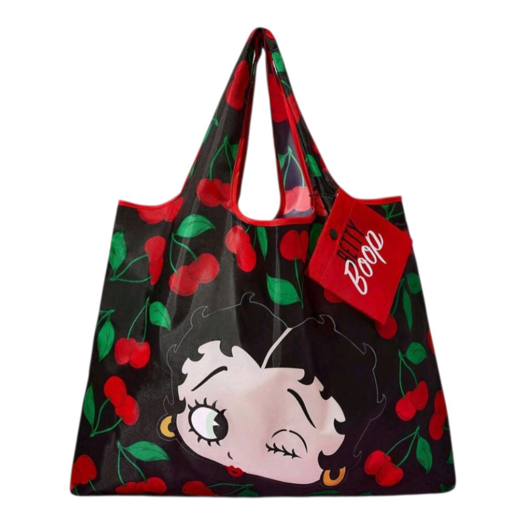 Betty Boop ベティちゃん エコバッグ 収納ポーチ付き 大容量 軽量 