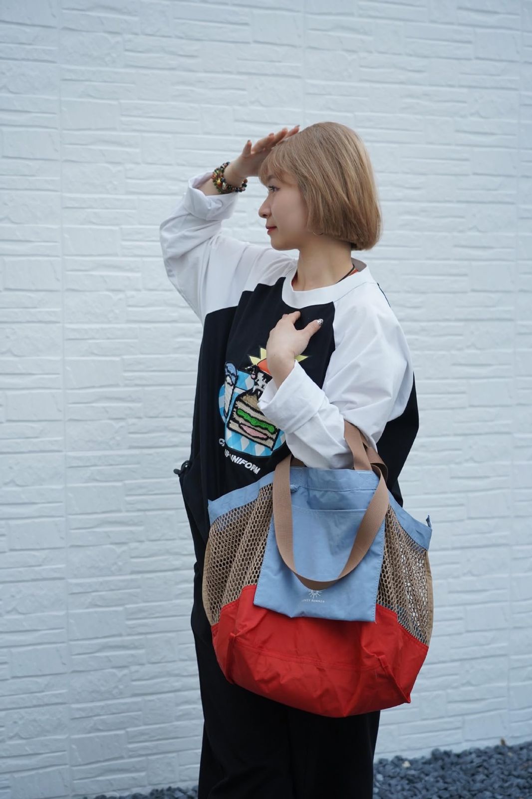 新品 [Lovey summer] The Carnival Bag メッシュバッグ 大