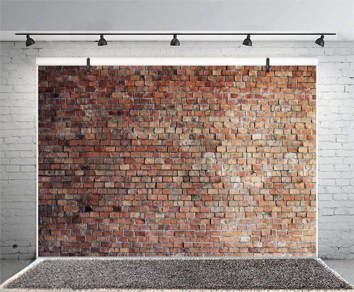 新品 Qinunipoto レンガ調背景布 煉瓦柄撮影背景 3x2.5m ビニール製 大判 煉瓦の壁柄の写真背景 brick wall backdrop 撮影用背景シート 肖像画 パーティー 部屋の装飾 配信背景