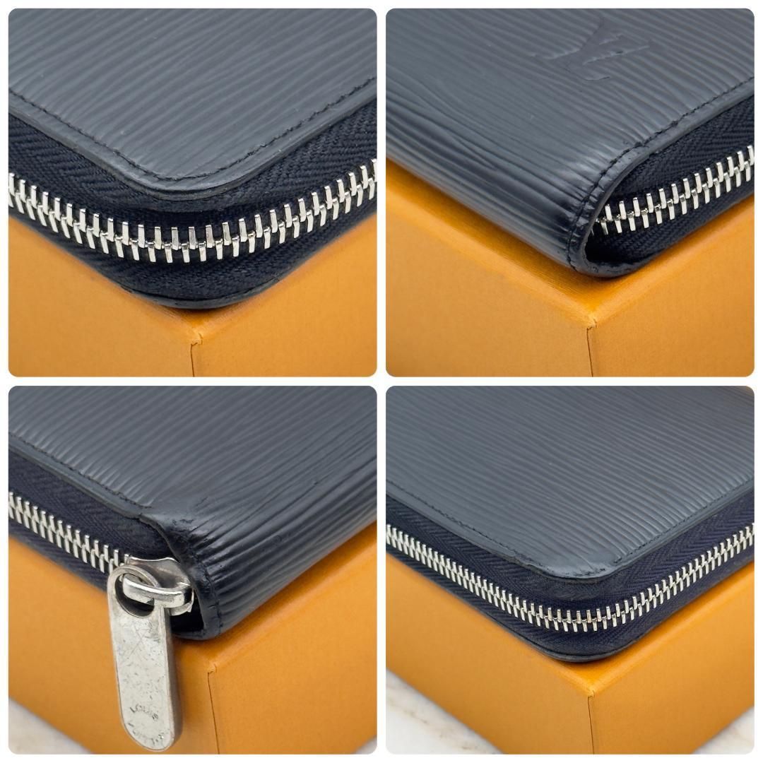 新型IC ルイヴィトン ノワール シルバー金具 エピ VUITTON（ルイ・ヴィトン） LOUIS A144 長財布 ノワール ジッピーウォレット エピ 小物