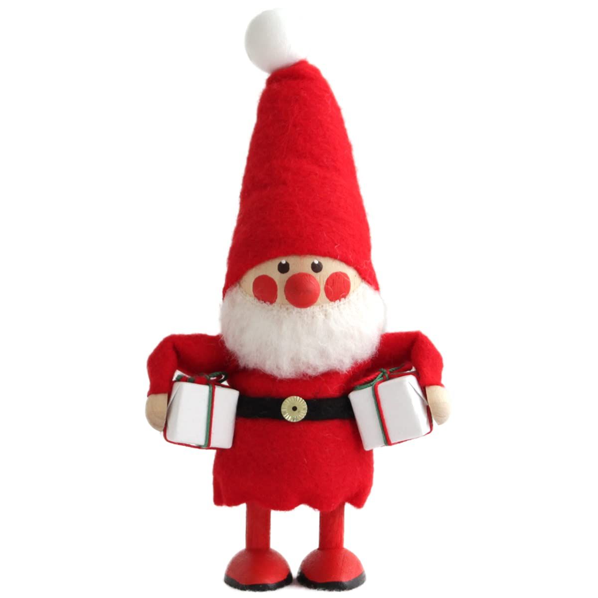 新品 NORDIKA nisse ノルディカ ニッセ クリスマス 木製人形 (よくばりサンタ/レッド / NRD120074)