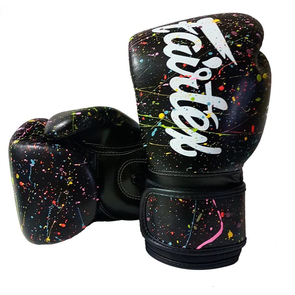 新品 Fairtex ムエタイ ボクシンググローブBGV14 ペイントブラック (10oz)