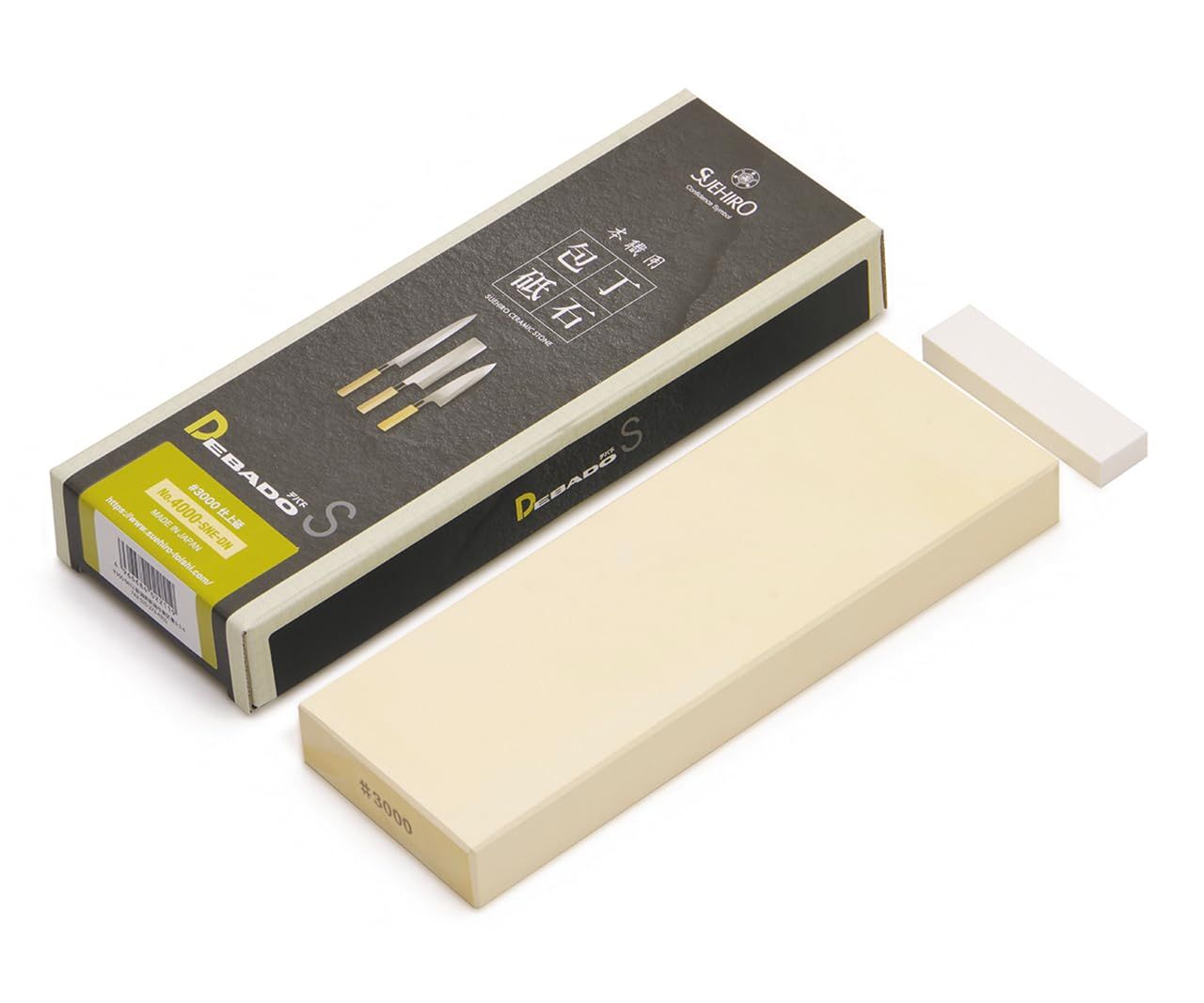新品 スエヒロ デバドS 本職用 【待ち時間ゼロの 不吸水性 】 包丁砥石 No.4000-SNE-DN 仕上げ砥石 #3000 台なしバージョン
