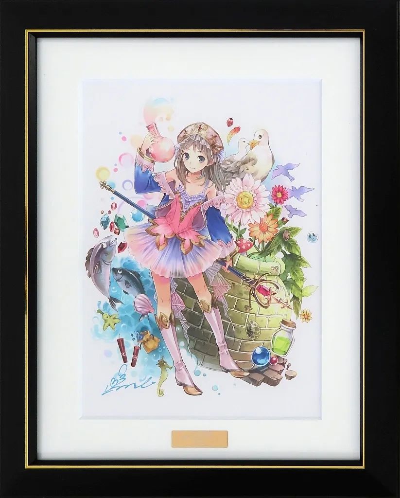 中古】原画イラストボード 付属品付)アーランド15周年記念 直筆サイン