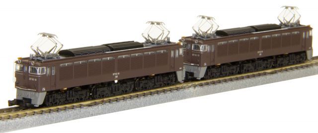 【新品・未使用】ロクハン EF63形 電気機関車 重連 T038-2 Zゲージ 中古】ロクハン Zゲージ EF63形 2次形 茶 重連セット T038-2 鉄道模型