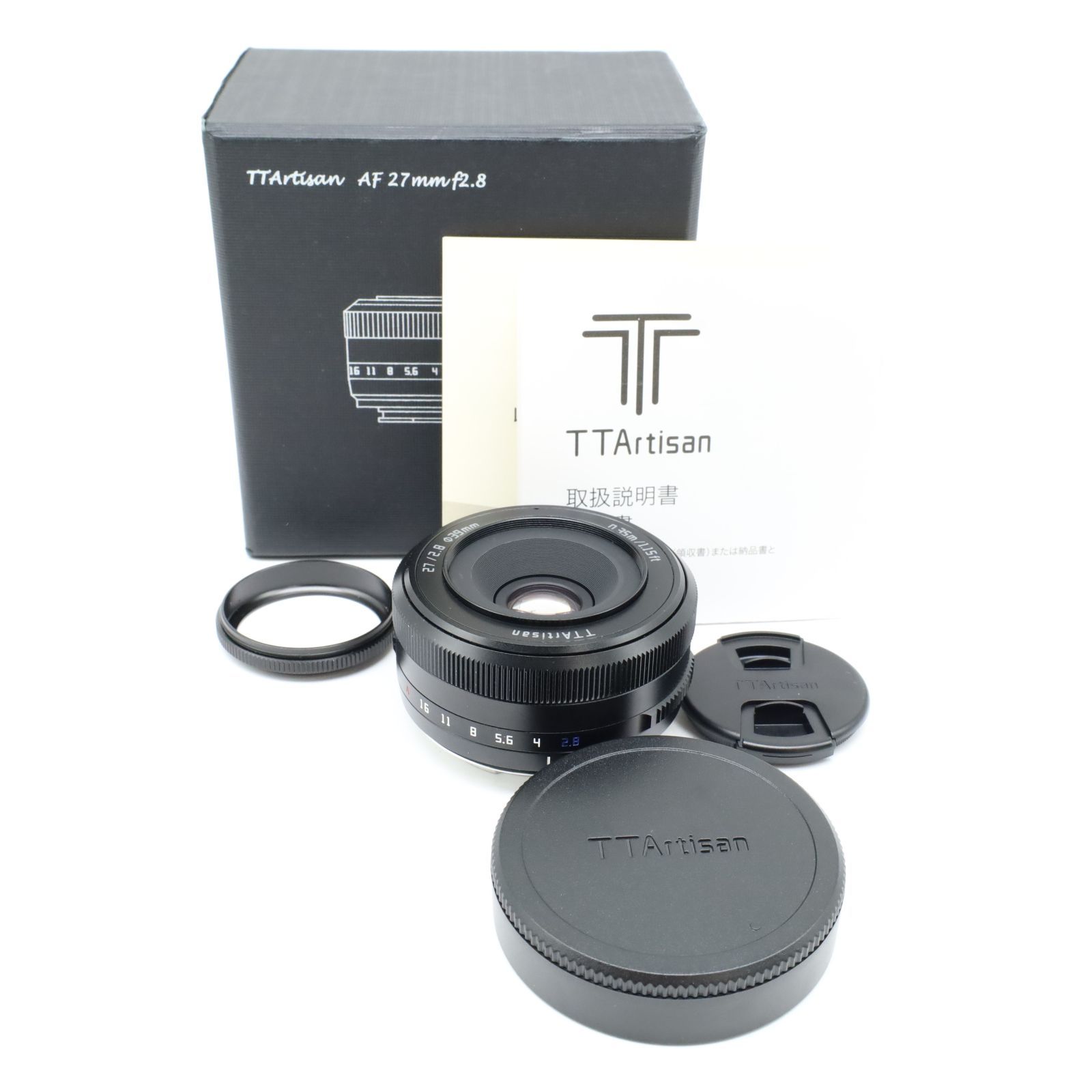 □極上品□ TTArtisan（銘匠光学） AF 27mm F2.8 Xマウント ブラック 