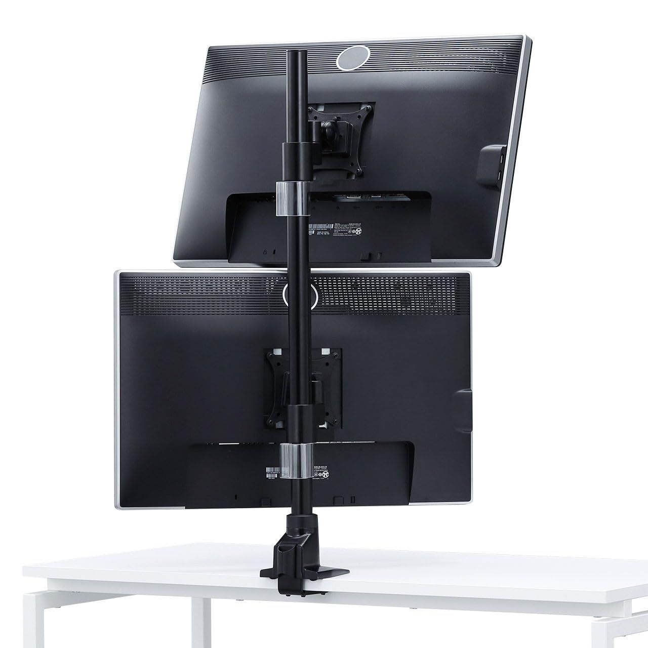 新品 サンワサプライ 水平多関節液晶モニタアーム 上下2面 CR-LA1503BK 