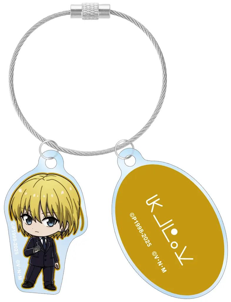 HUNTER×HUNTER クラピカ アクリルキーホルダー スーツ 台湾限定 新品】キーホルダー [新品] クラピカ(ちびキャラ スーツver) 2連