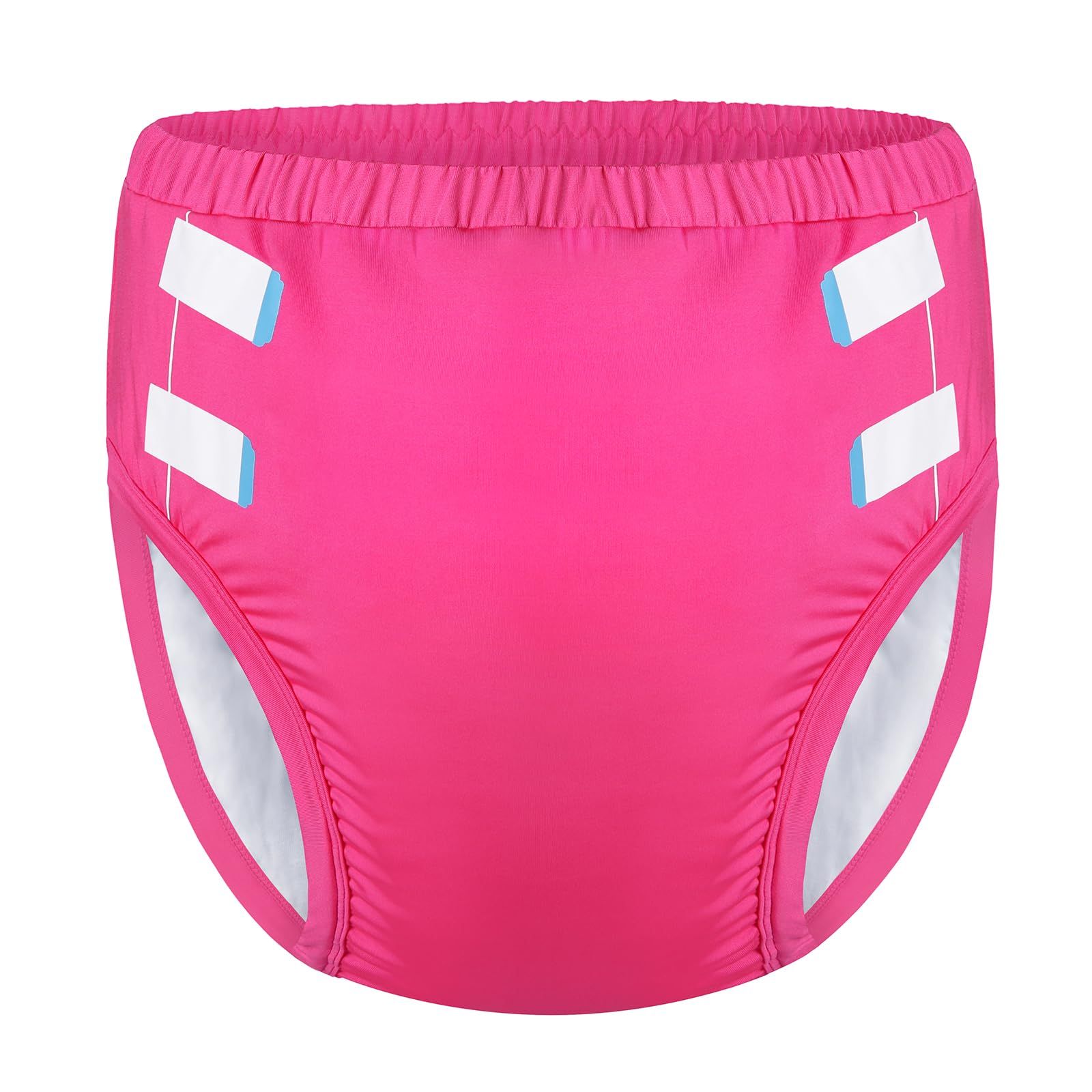 新品 LittleForBig大人用シルキー単体で使えるトレーニングパンツ【無地】吸収・防漏・通気性 ストレッチウェストで快適 洗濯可 ローズ M