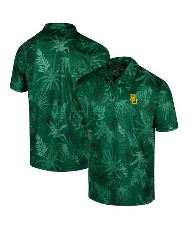 コロシアム メンズ トップス ポロシャツ Colosseumens Green Baylor Bears Palms Team Polo Shirt Green グリーン
