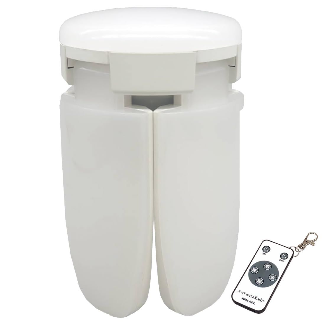 新品 [交換球]76W LED電球付屋内用クリップランプ スーパールミネX MLT 80CL用交換球 SLX-80LED リモコン付き WING ACE 作業灯