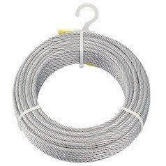 新品 TRUSCO(トラスコ) メッキ付ワイヤロープ Φ4mm×50m CWM-4S50