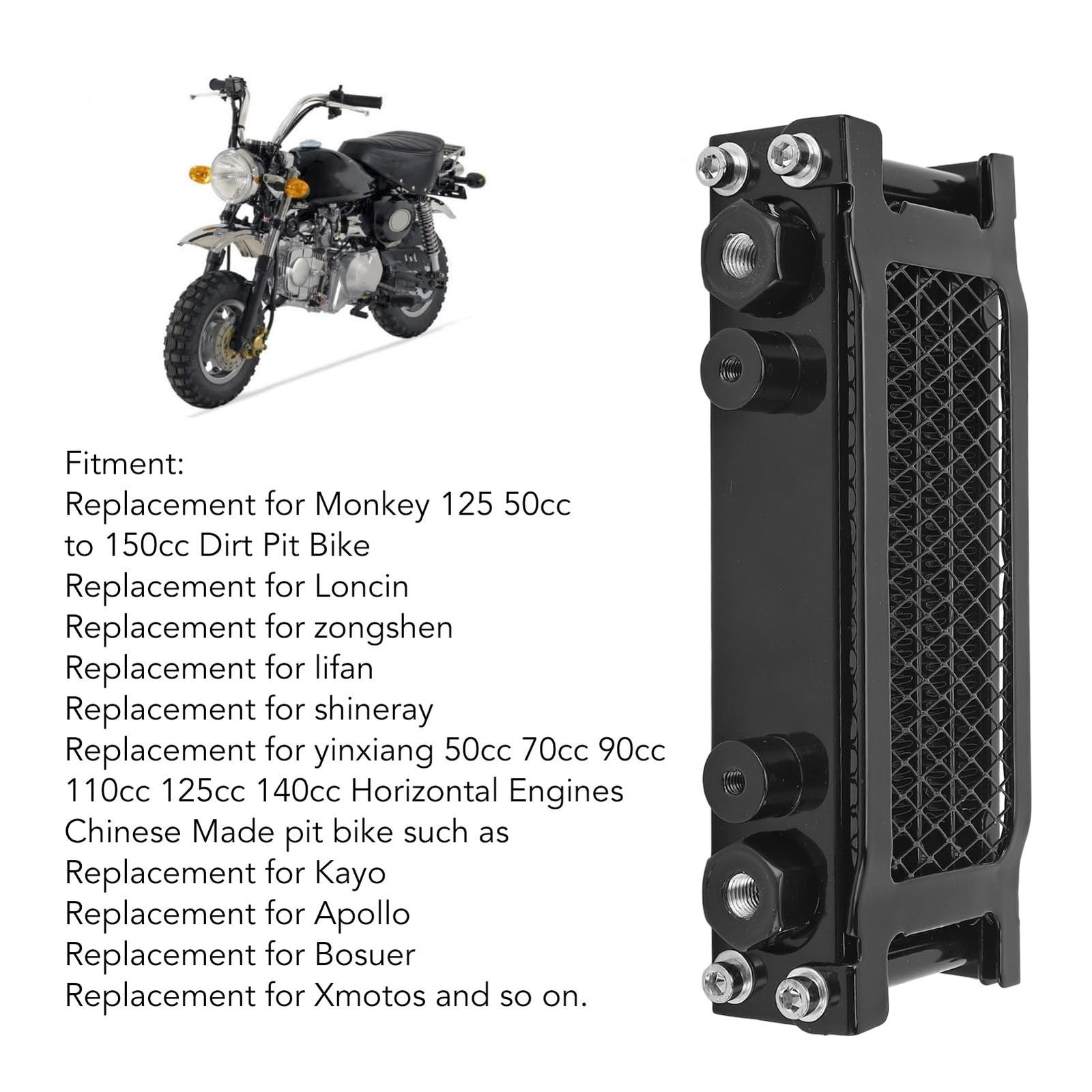 エンジン・オイルクーラーセット モンキー50エンジン 新品 オートバイエンジンオイルクーラー、ユニバーサルエンジンオイル