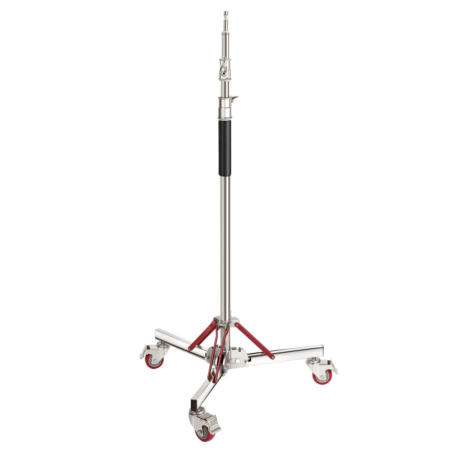 新品 Neewer ライトスタンド 三脚スタンド 100%ステンレス鋼 頑丈 最大高さ305cm 調整可能 キャスター付き 写真スタンド ホイールベース スタジオソフトボックス、モノライト、レフ板に対応