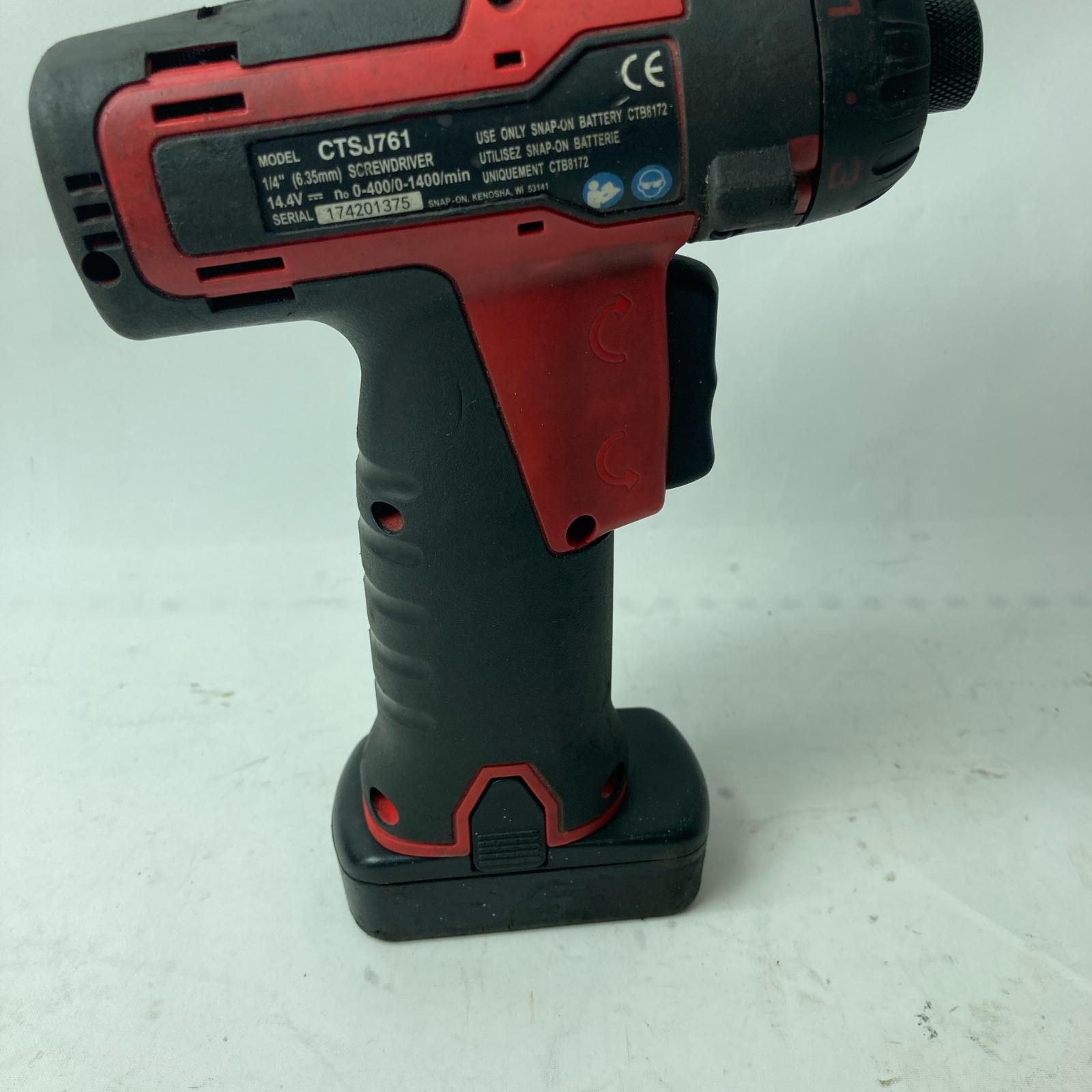Snap-on スナップオン 電動スクリュードライバー CTSJ761 レッド 