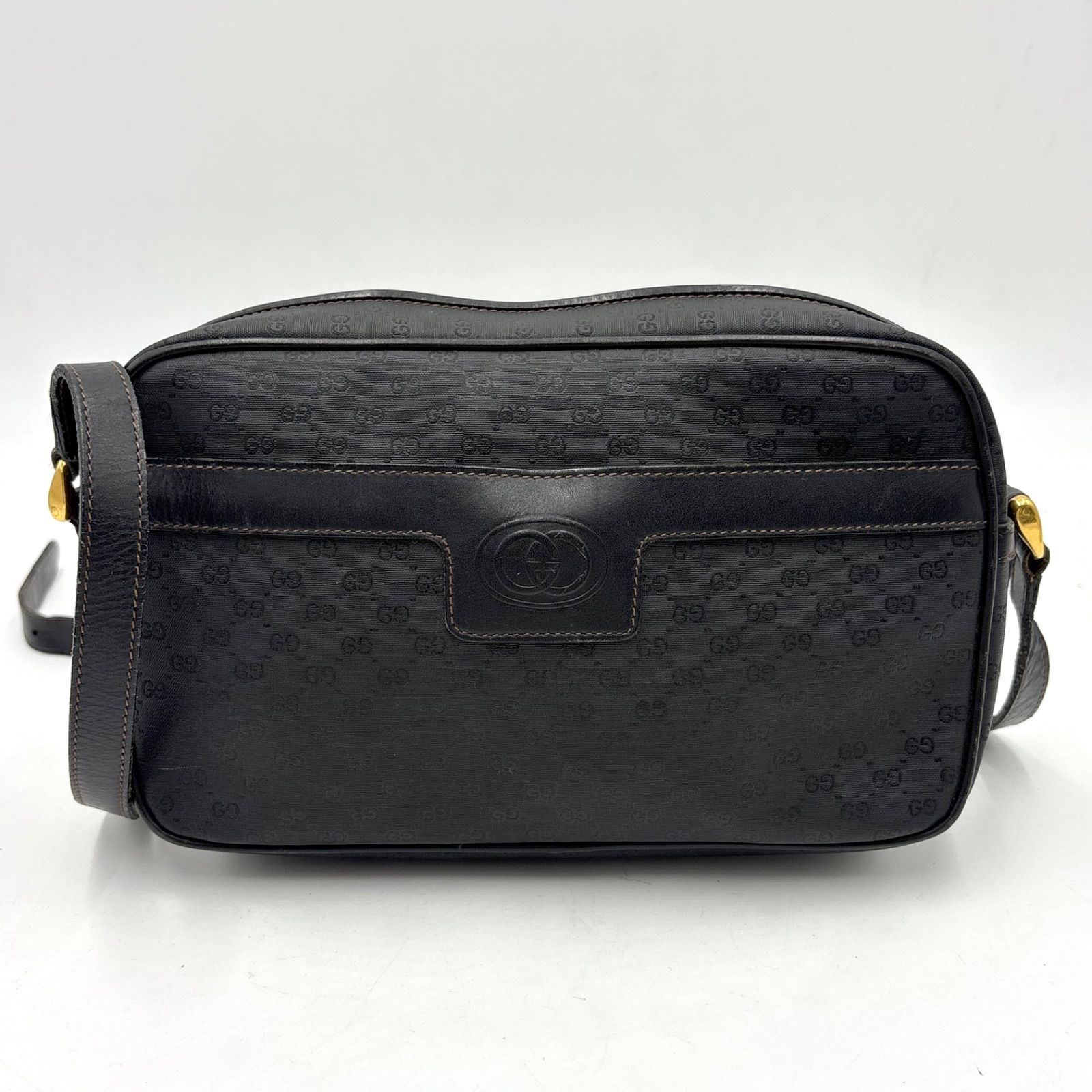 GUCCI グッチ マイクロGG PVCレザー ショルダーバッグ オールドグッチ 