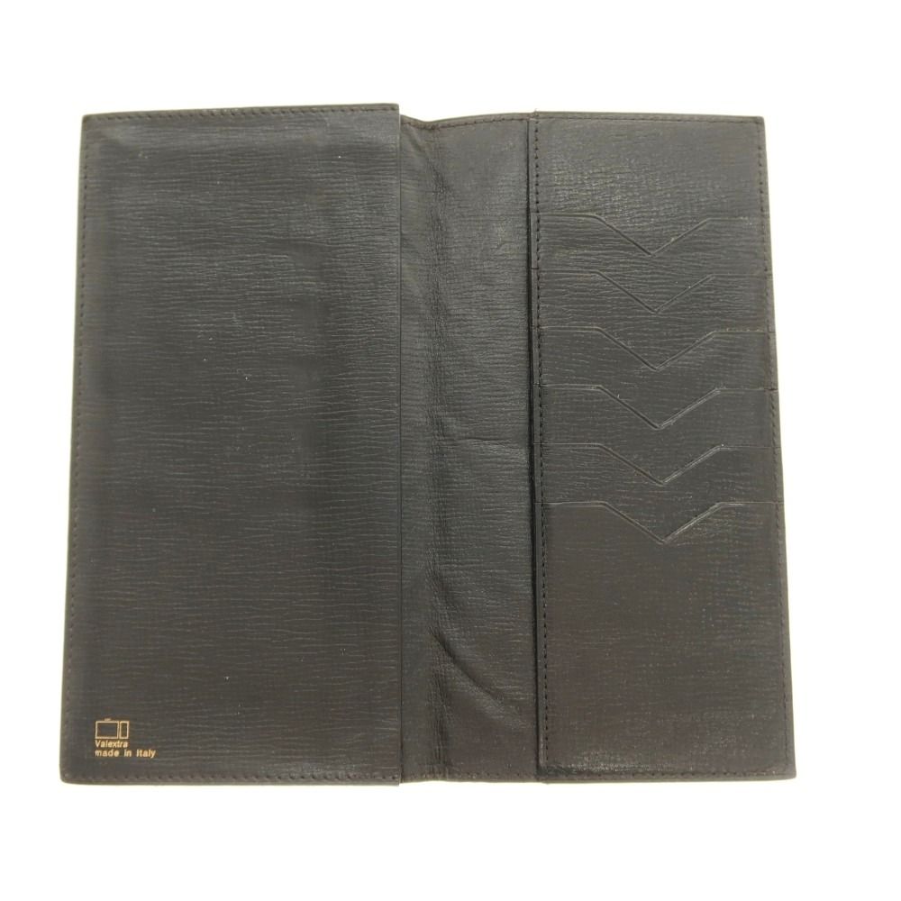 【中古】ヴァレクストラ バレクストラ Valextra エレファントレザー 長財布 グリーン系【メンズ】 中古】ヴァレクストラ バレクストラ Valextra エレファントレザー 長