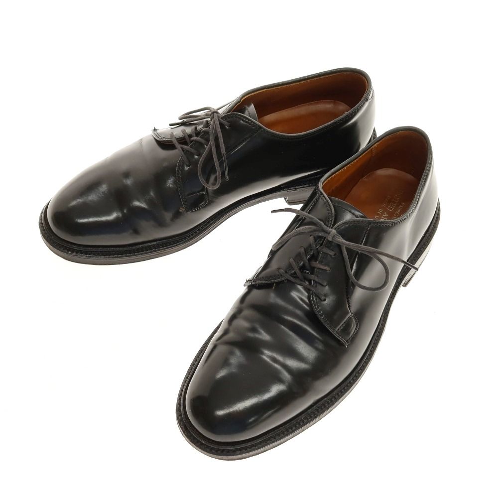【中古】オールデン ALDEN UNITED ARROWS別注 9901 コードバン プレーントゥ ドレスシューズ ブラック【サイズ7 1/2D】【メンズ】