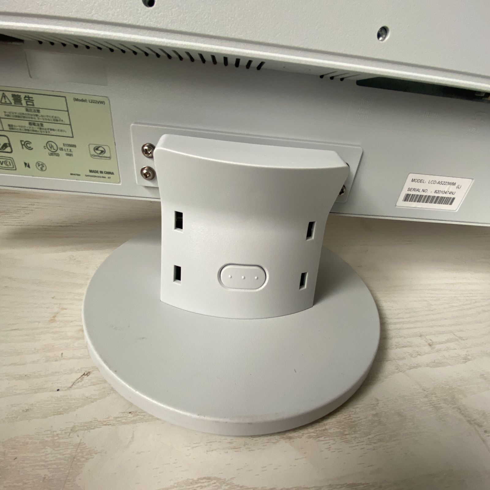 NEC L222VW 21.5型液晶モニター Aランク - メルカリ