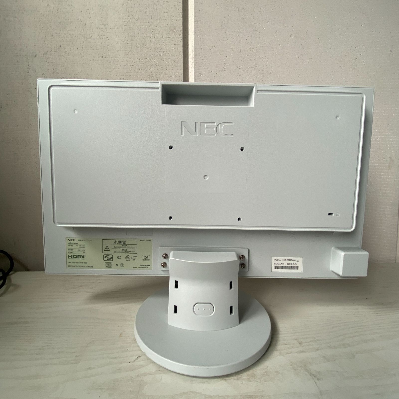 NEC L222VW 21.5型液晶モニター Aランク - メルカリ