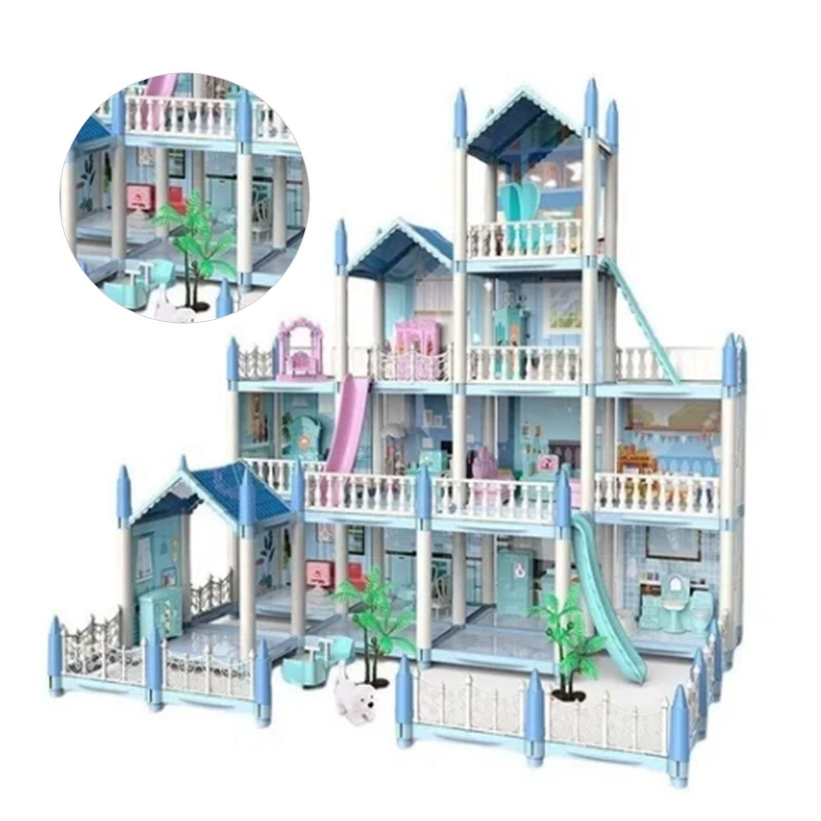新品 ドールハウス プレイセット プリンセスハウス 想像力を向上させる DIY おもちゃ 夜光 女の子用
