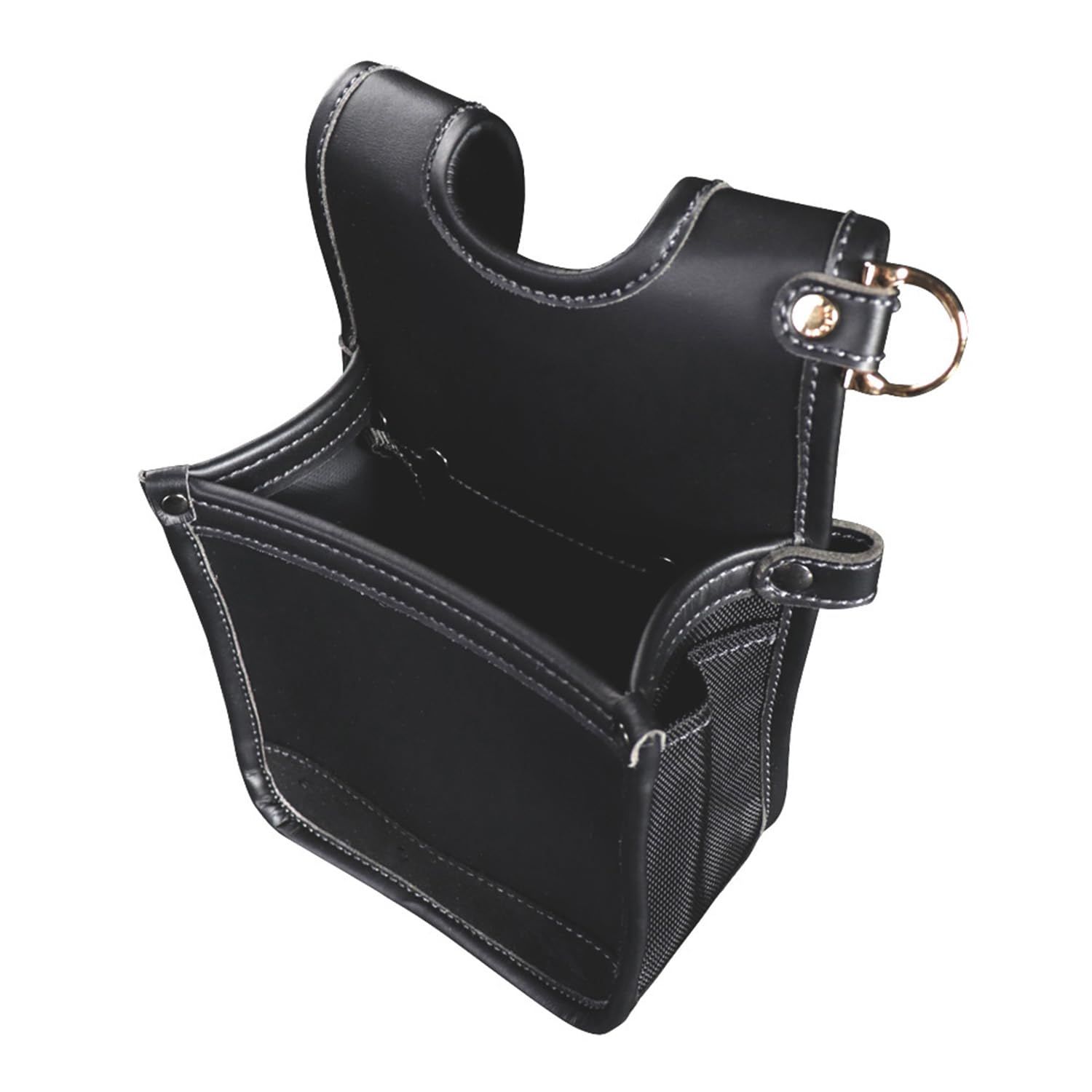 新品 フジ矢(Fujiya) 建築薄型腰袋 1段 黒金 LIGHT PU LEATHER SERIES AB-41BG