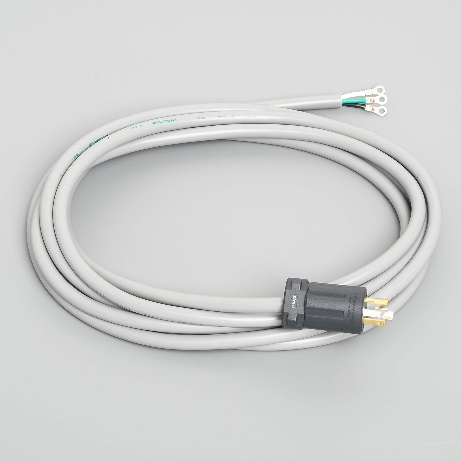 新品 アメリカン電機 引掛形 コードセット 黒 接地形2P250VNEMAL6-20 3222N-L6-CS