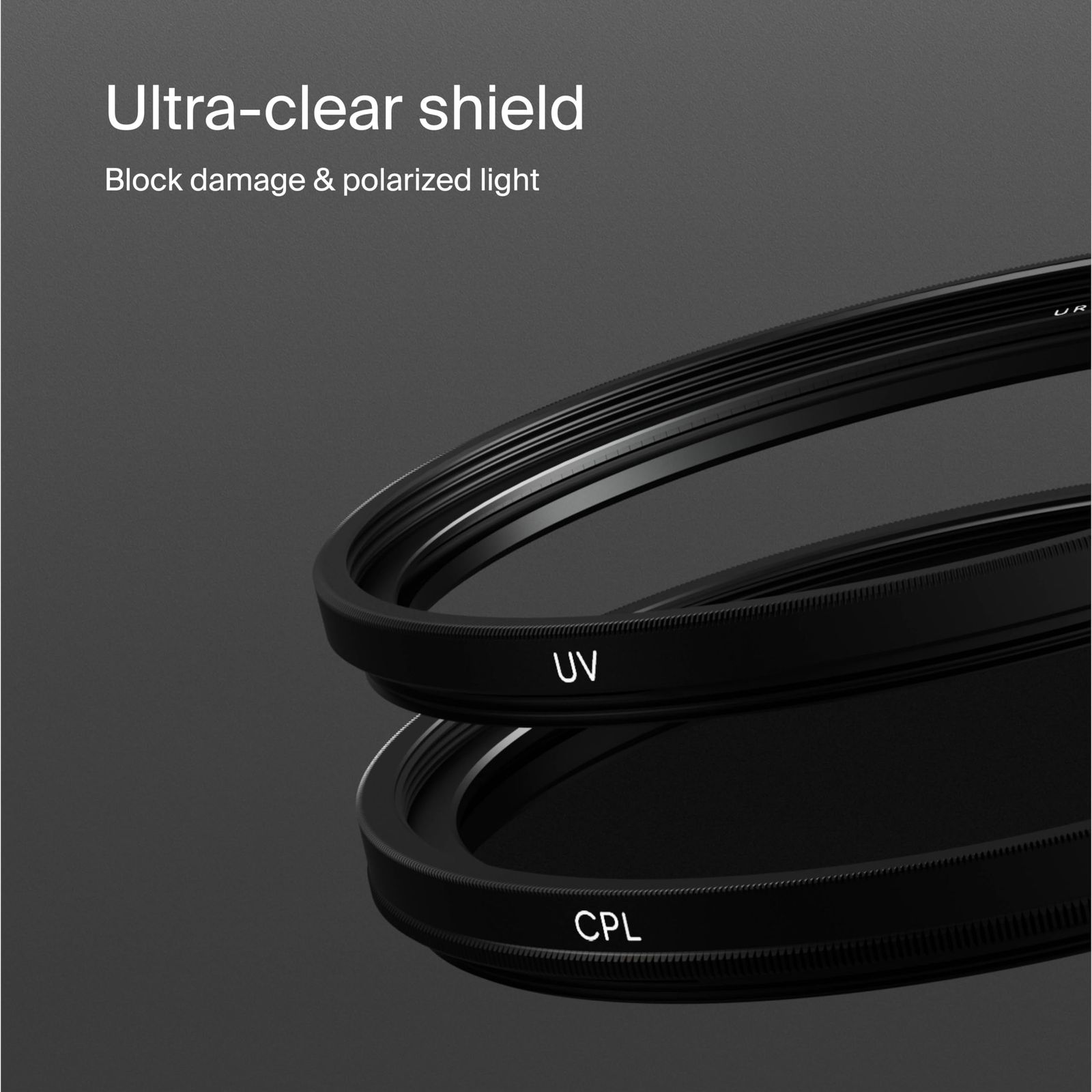 新品 Urth 37mm UV + CPL レンズフィルターキット UV 偏光フィルター 
