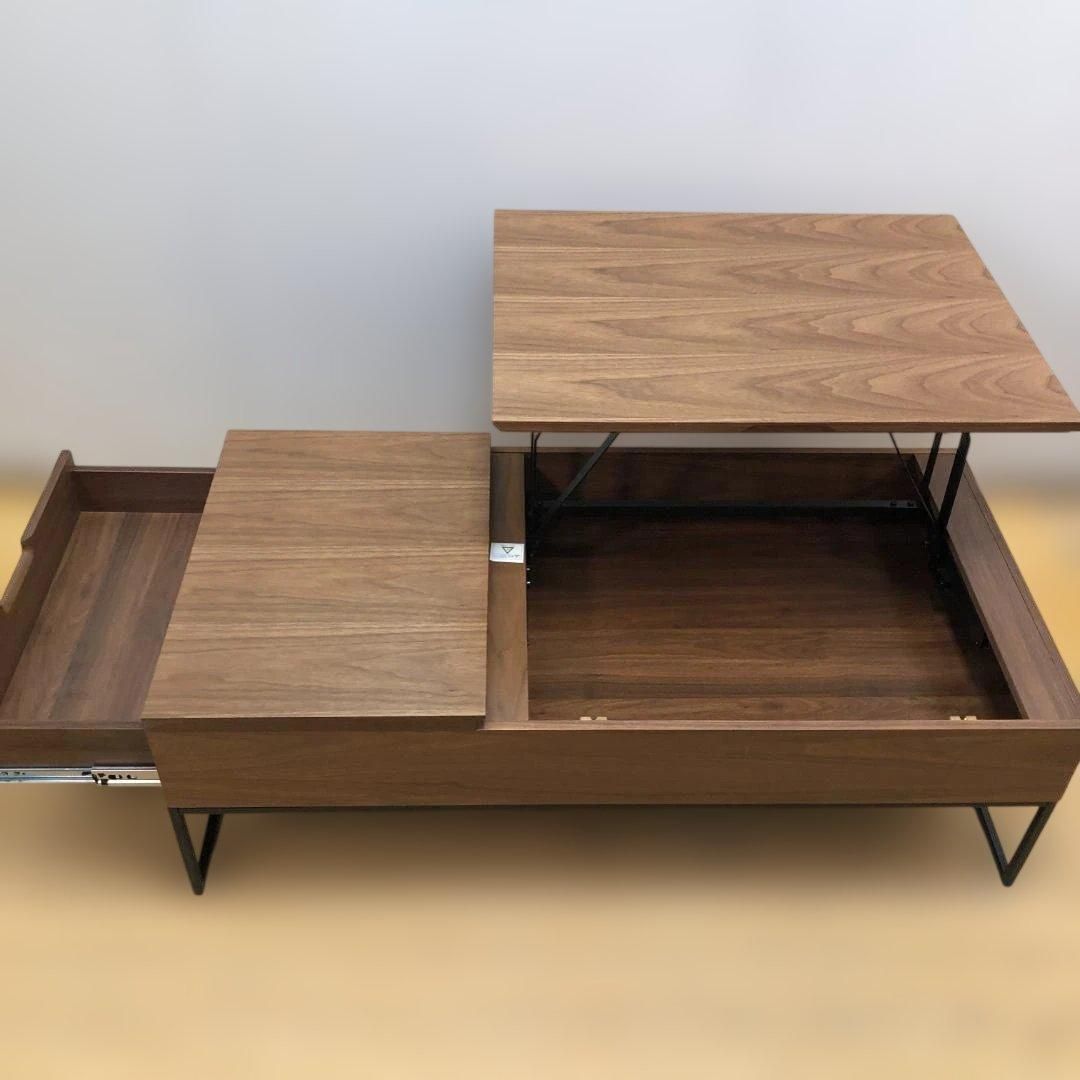 ニトリ 昇降式センターテーブル Nヒバリ 120 LBRHIBARI120 MBR リフト 