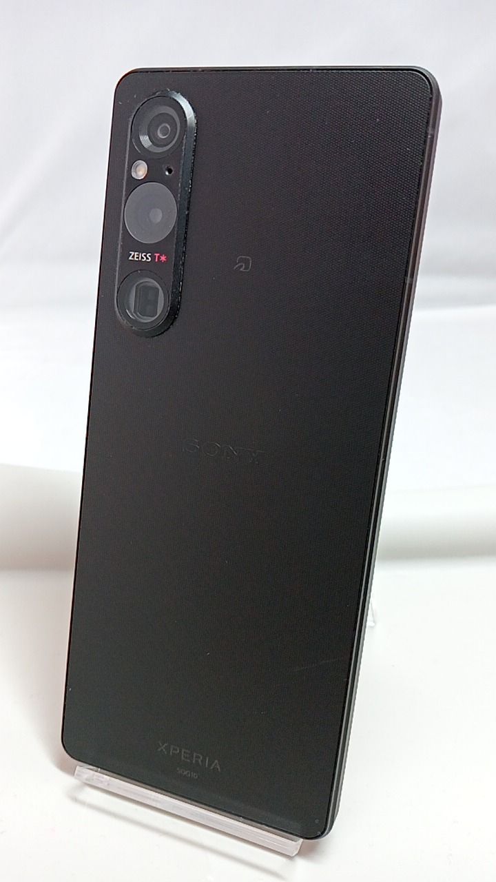 美品！整備済！ SOG10　Xperia 1 V 256GB 　本体　ブラック 　SIMフリー　202510297 SIMフリー】Xperia 1 V SOG10 ブラック [256GB] 本体 [Cランク] |中古