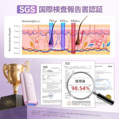 脱毛器 HIPL 光美容器 26J 自動連続照射 【エステティシャン監修 特許