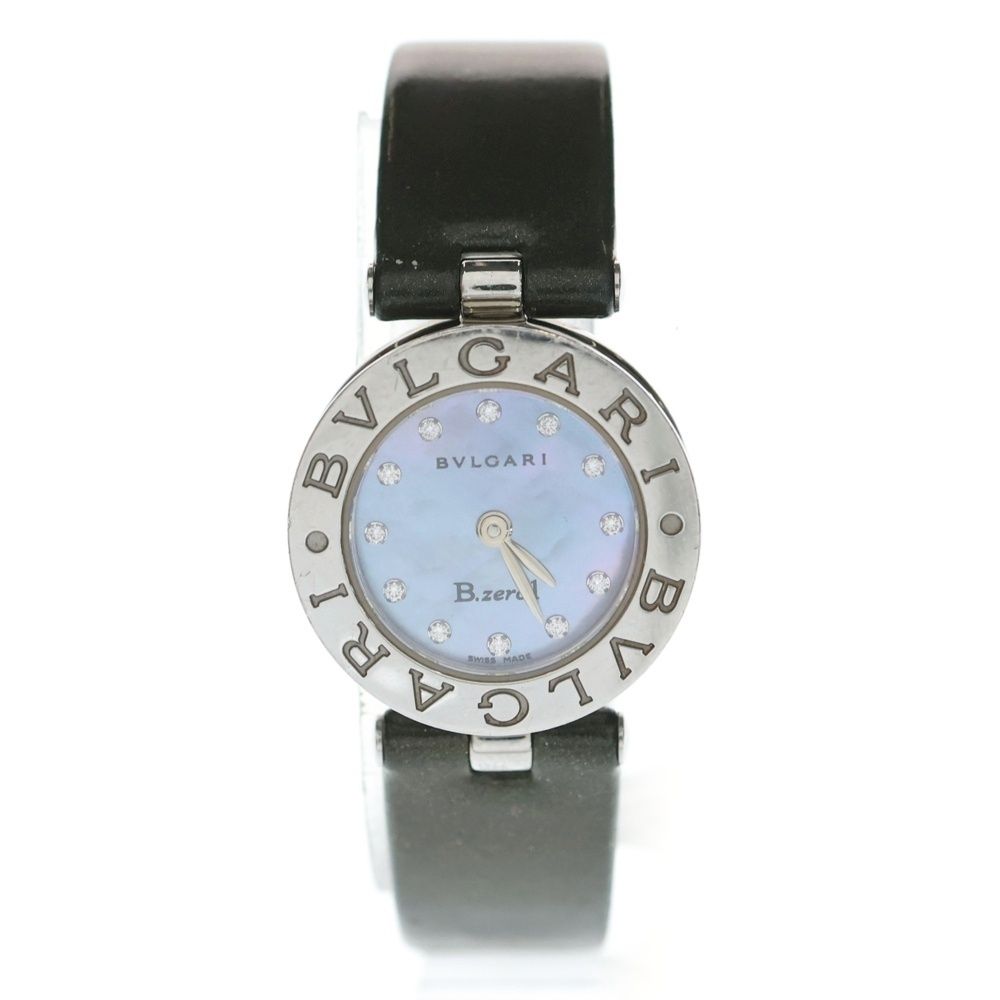 BVLGARI (ブルガリ) B-zero1 12Pダイヤ ブルーシェル クォーツ腕時計 