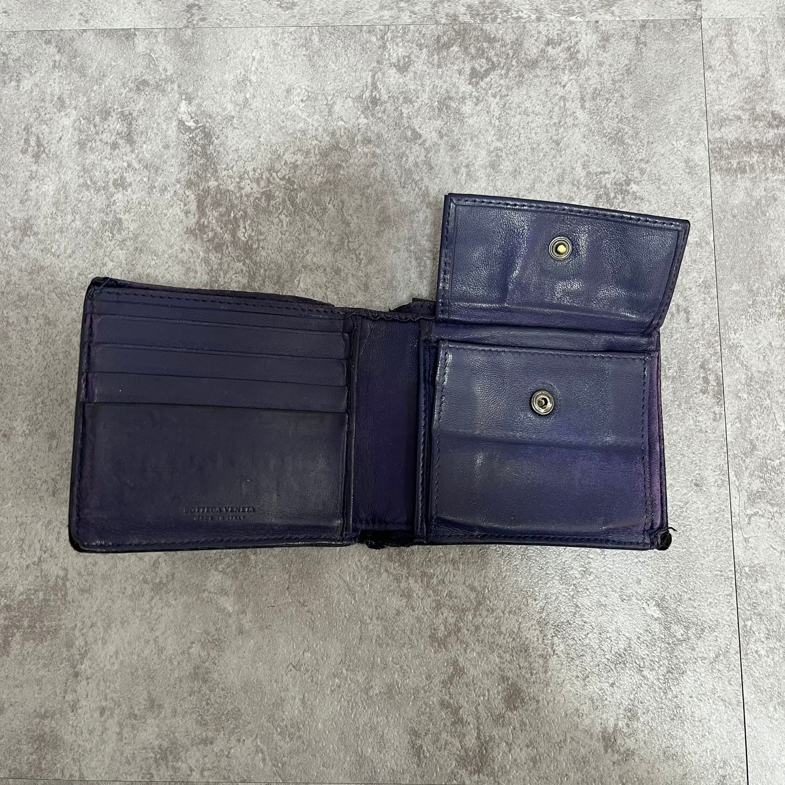 BOTTEGA VENETA】ボッテガヴェネタ 二つ折り財布 イントレチャート 
