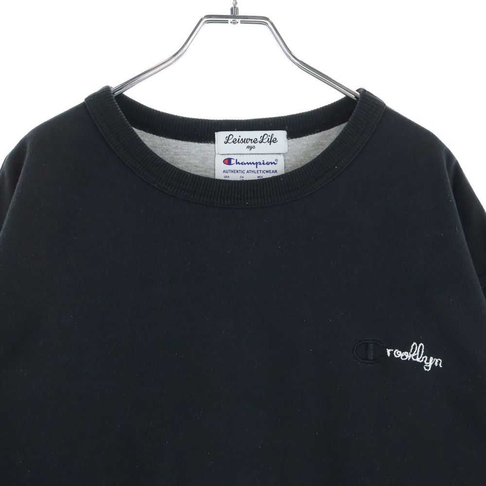 CHAMPION (チャンピオン) ×LEISURE LIFE NYC スウェットトレーナー 