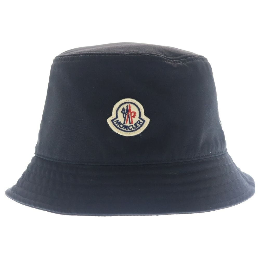 MONCLER (モンクレール) ロゴパッチ バケットハット ブラック