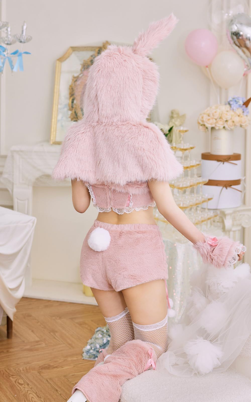 新品 [Malymoon] コスプレ アニマル バニー 動物 うさぎ うさ耳
