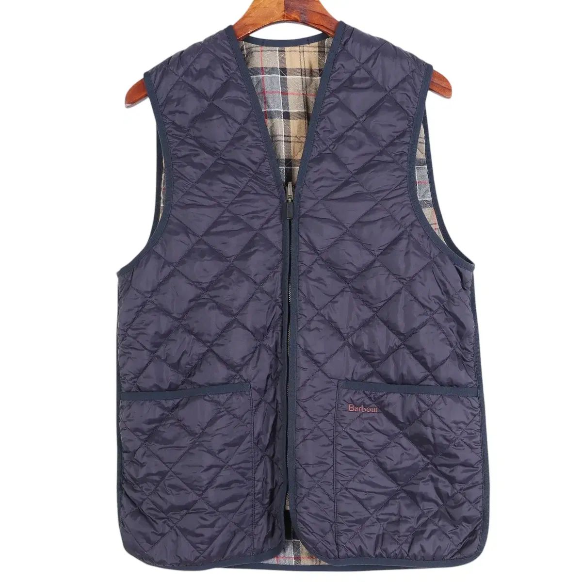バブアー BARBOUR ネイビー キルティング インナー ベスト 38 / k3709