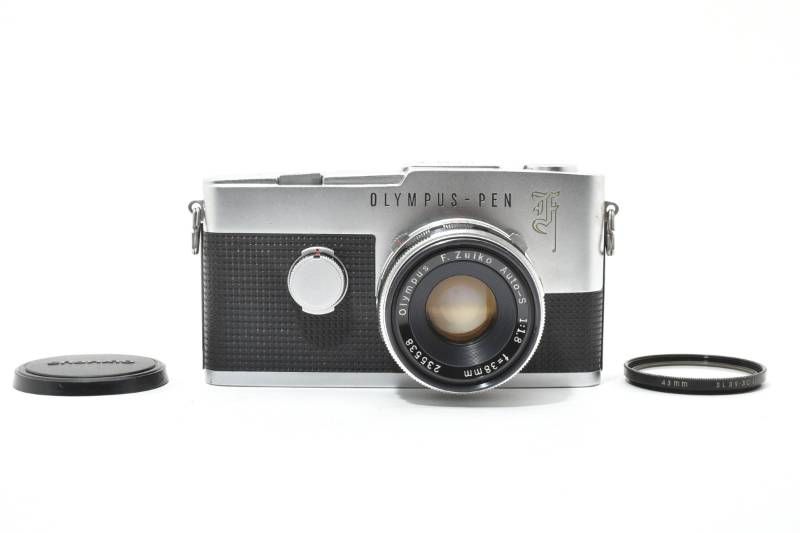実用品】Olympus オリンパス PEN-F / F.Zuiko Auto-S 1.8 38mm レンズ 