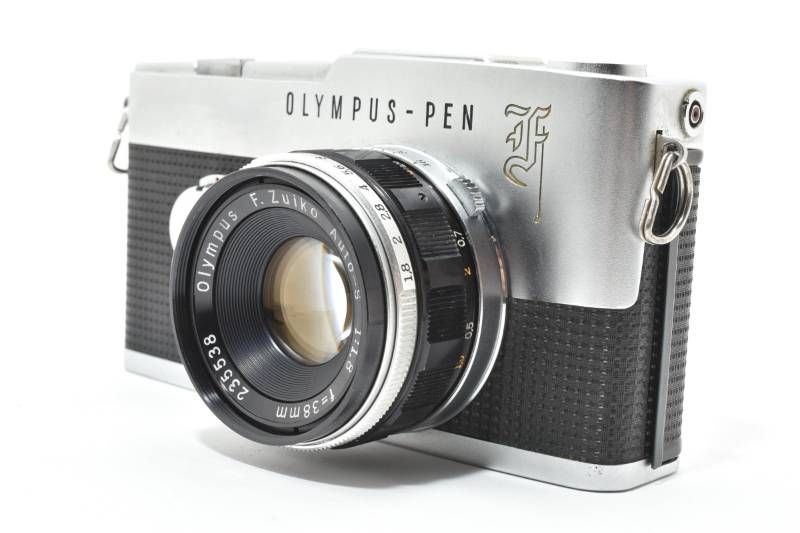 実用品】Olympus オリンパス PEN-F / F.Zuiko Auto-S 1.8 38mm レンズ 