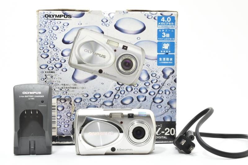 【美品】OLYMPUS オリンパス μ20 DIGITAL カメラ 【実用光学美品 箱あり】Olympus オリンパス μ-20 DIGITAL
