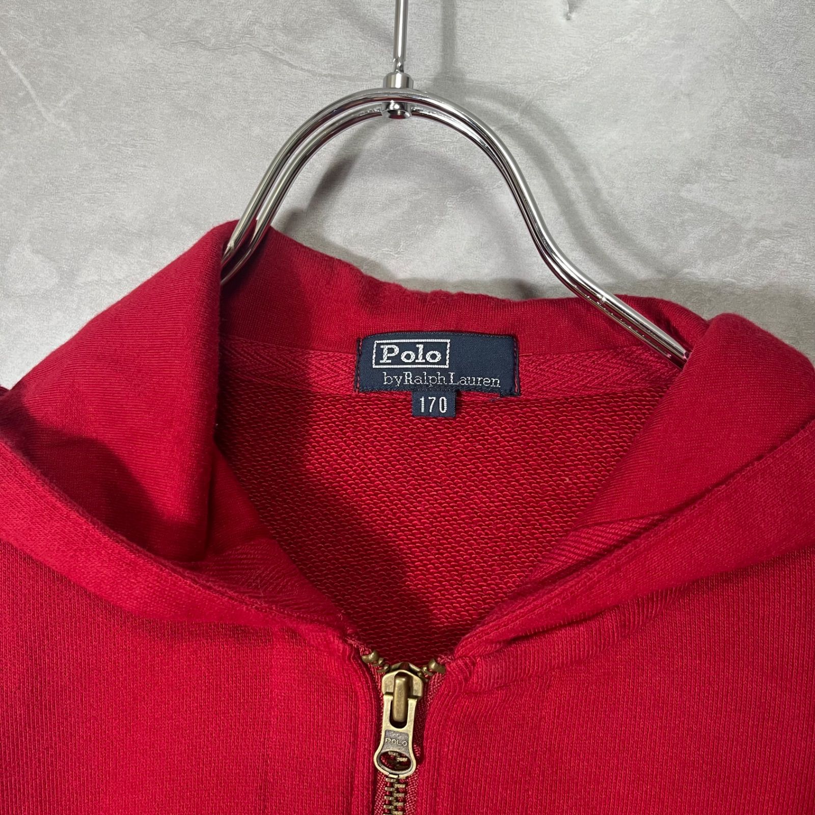 Polo by Ralph Lauren ジップアップパーカー 赤 ポニー刺繍 極美品