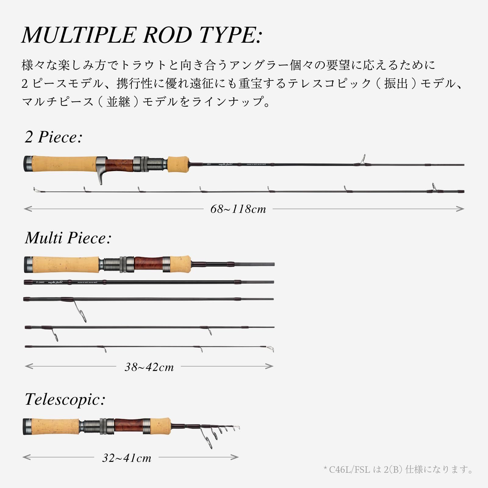 新品 テイルウォーク (Tailwalk) ネイティブトラウトロッド Troutia