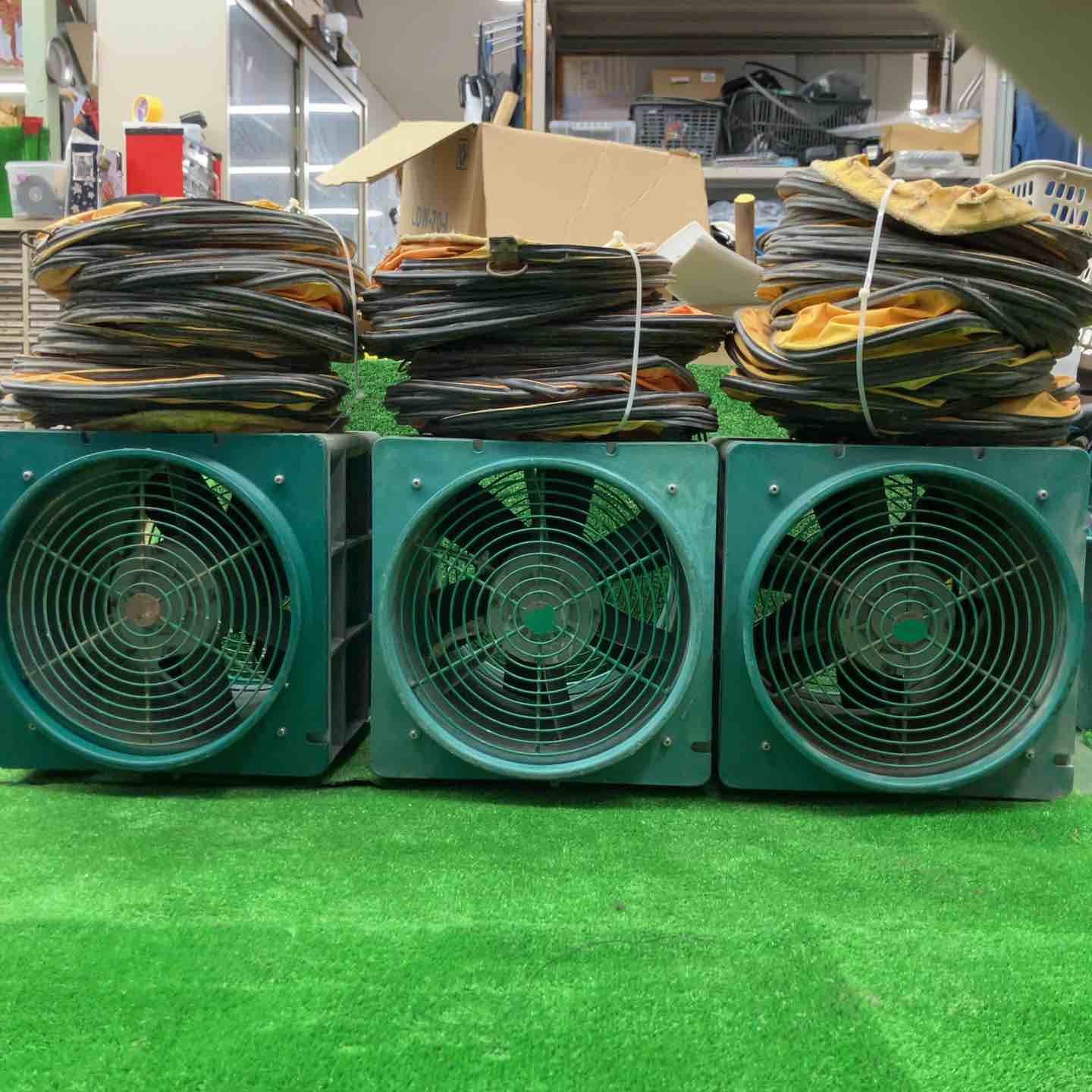 エバラ(荏原製作所) 送風機 APM6 ポータブルファン 3個まとめ 約4mの 