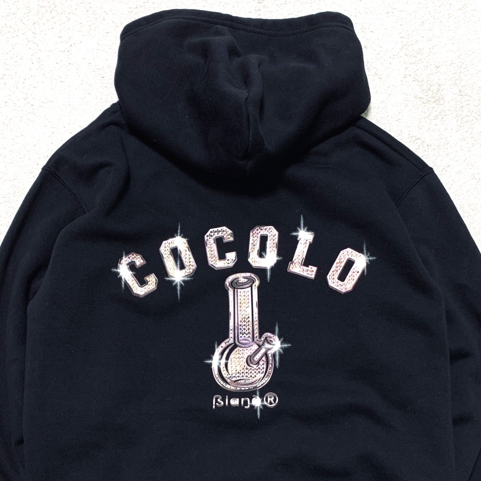 COCOLO BLAND パーカー フーディー プルオーバー 両面プリント ロゴ