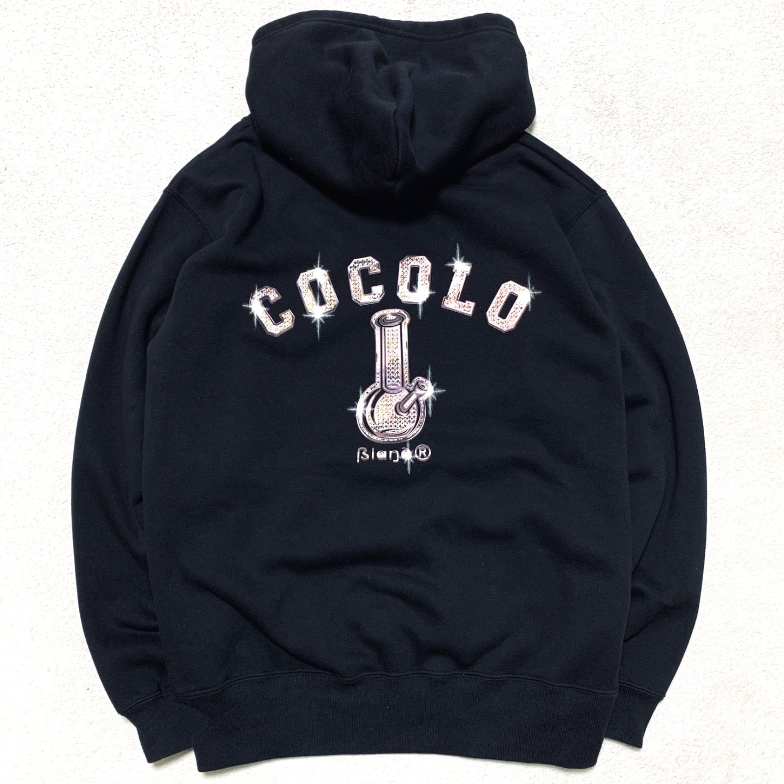 COCOLO BLAND パーカー フーディー プルオーバー 両面プリント ロゴ 