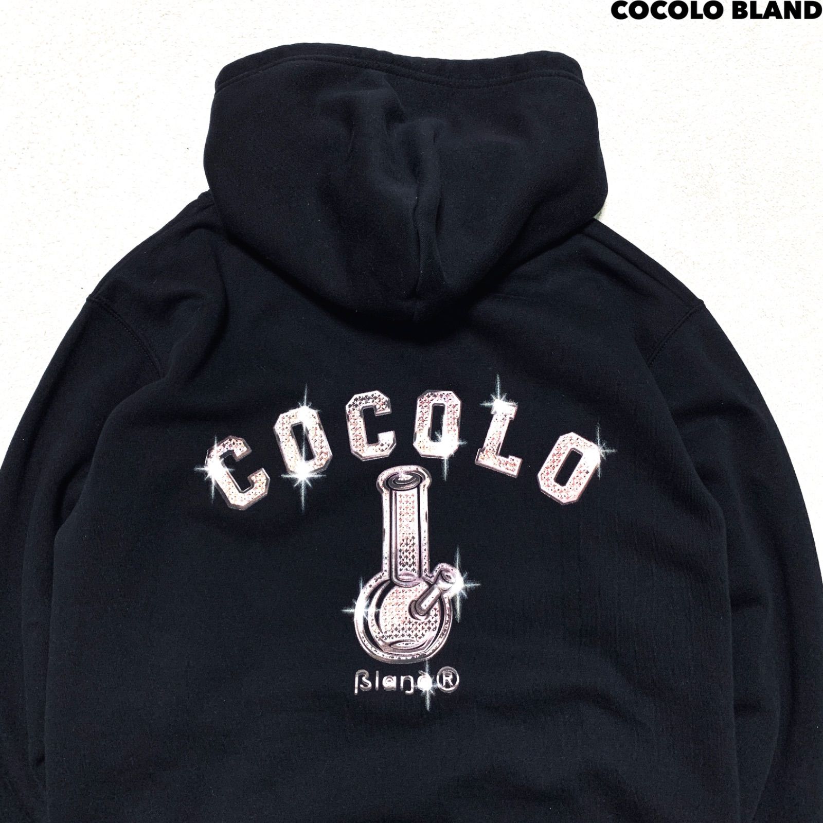 COCOLO BLAND パーカー フーディー プルオーバー 両面プリント ロゴ