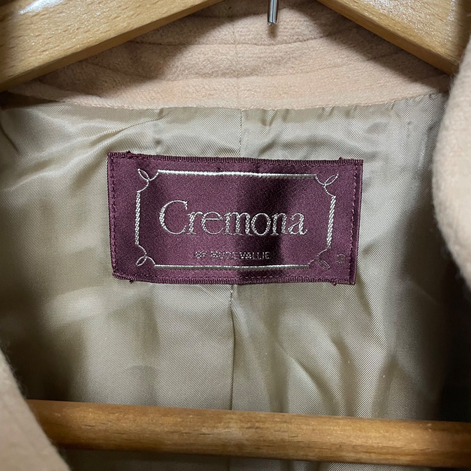Cremona カシミヤ100% ロングコート 9号 M 日本製 ベージュ - メルカリ