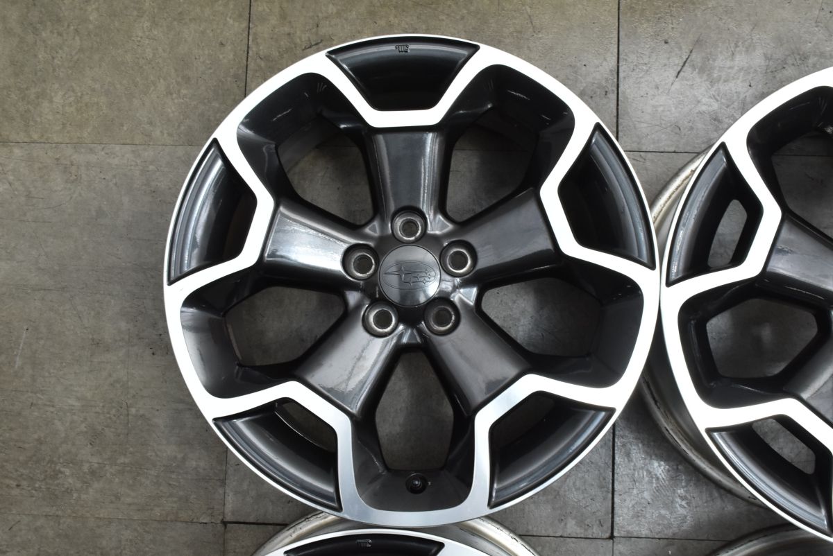 交換用に】スバル GP系 XV 純正 17in 7J +48 PCD100 4本セット 