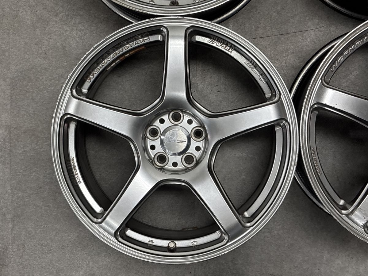 人気ホイール】ワーク エモーション T5R 18in 8.5J +45 PCD100 4本 