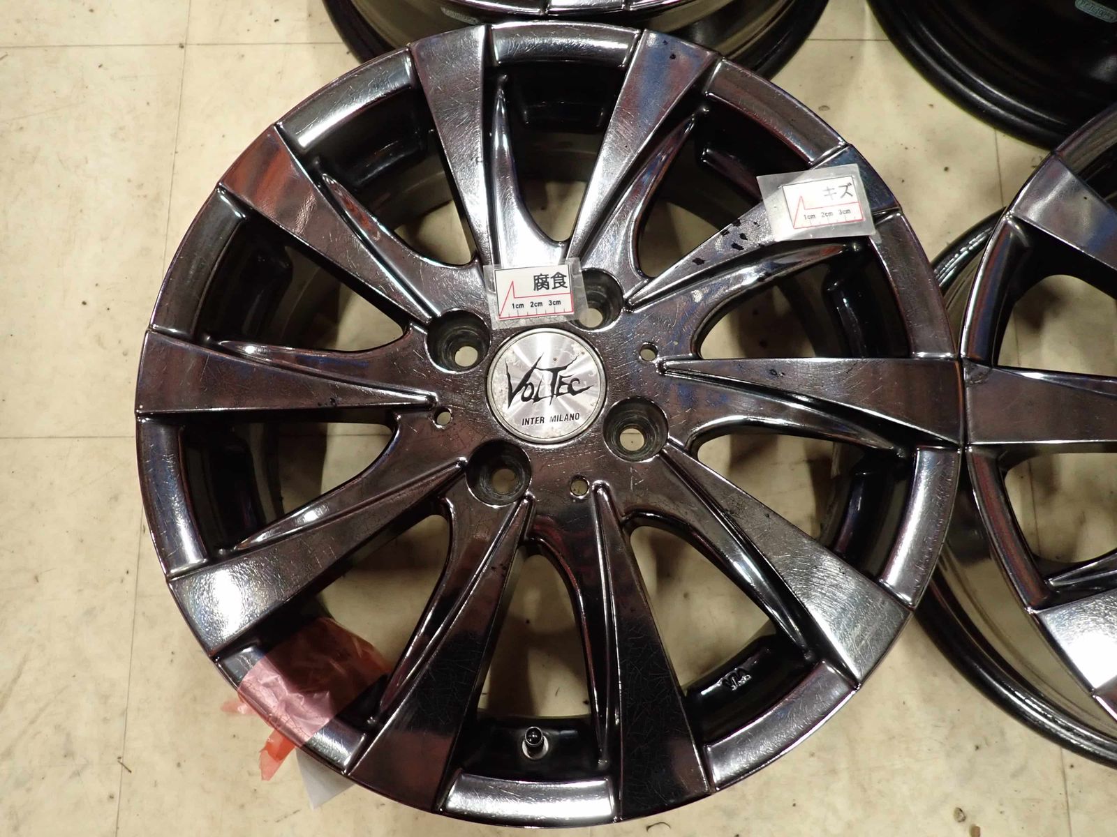 4本SET 会社宛 送料無料 15×5J ボルテック エクストリーム F-5 アルミ 